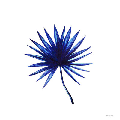Aquarelle feuille bleue II