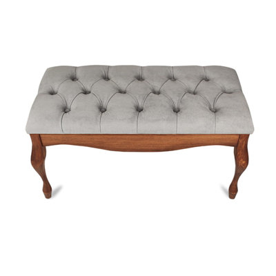 Velvet Upholstered Bench