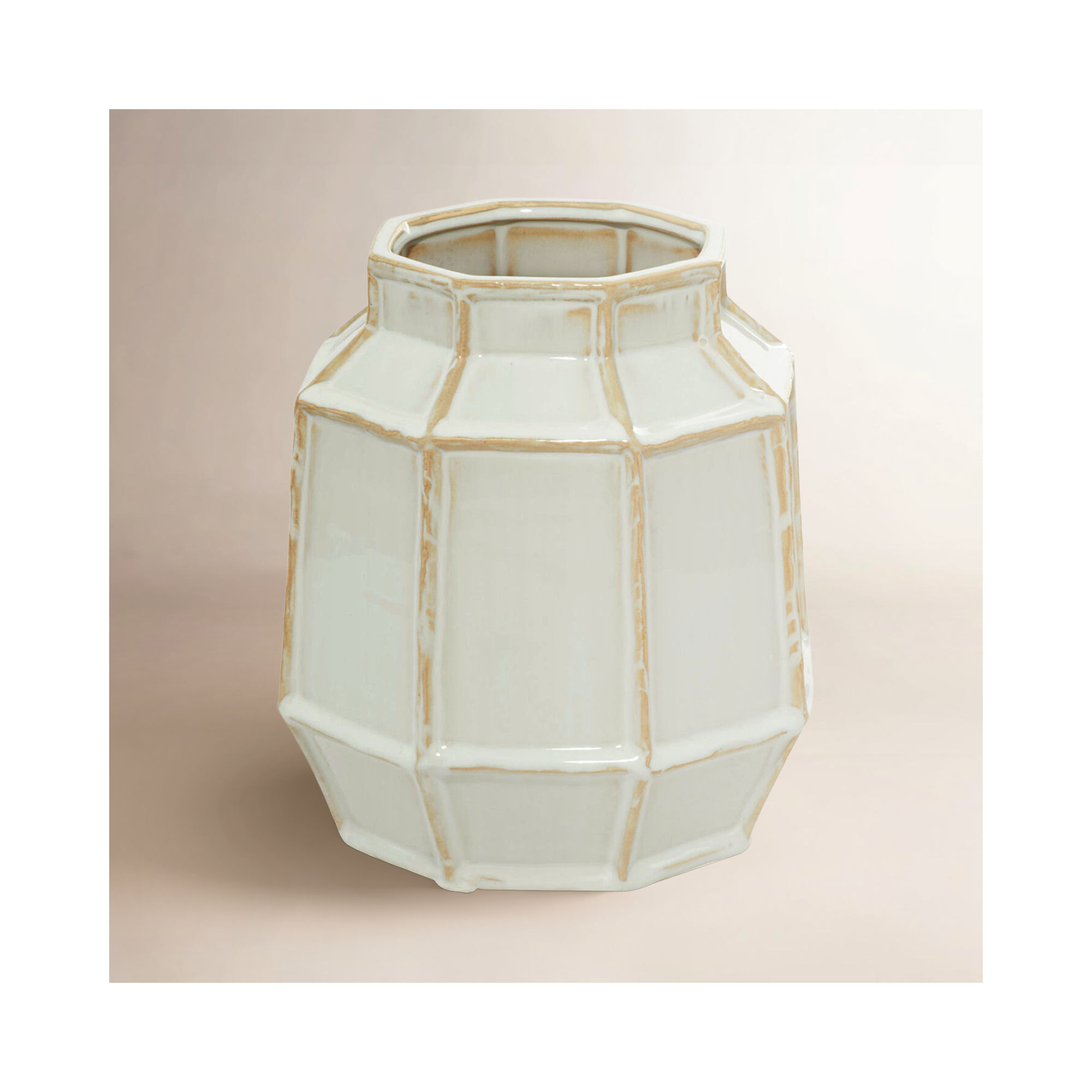 Allonia Handmade Stoneware Table Vase, 9" H x 8" W x 8" D