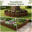 Bordure en bambou noir naturel 0,65 pi * 2 pi