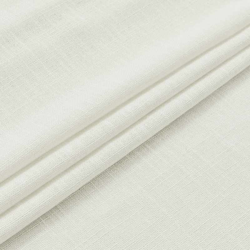 Paire de rideaux semi-transparents avec œillets Draycott, L 52 po x L 84 po, Polyester crème