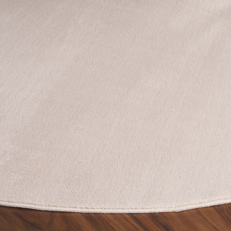 Arcelay Solid Colour Area Rug, Round 183cm