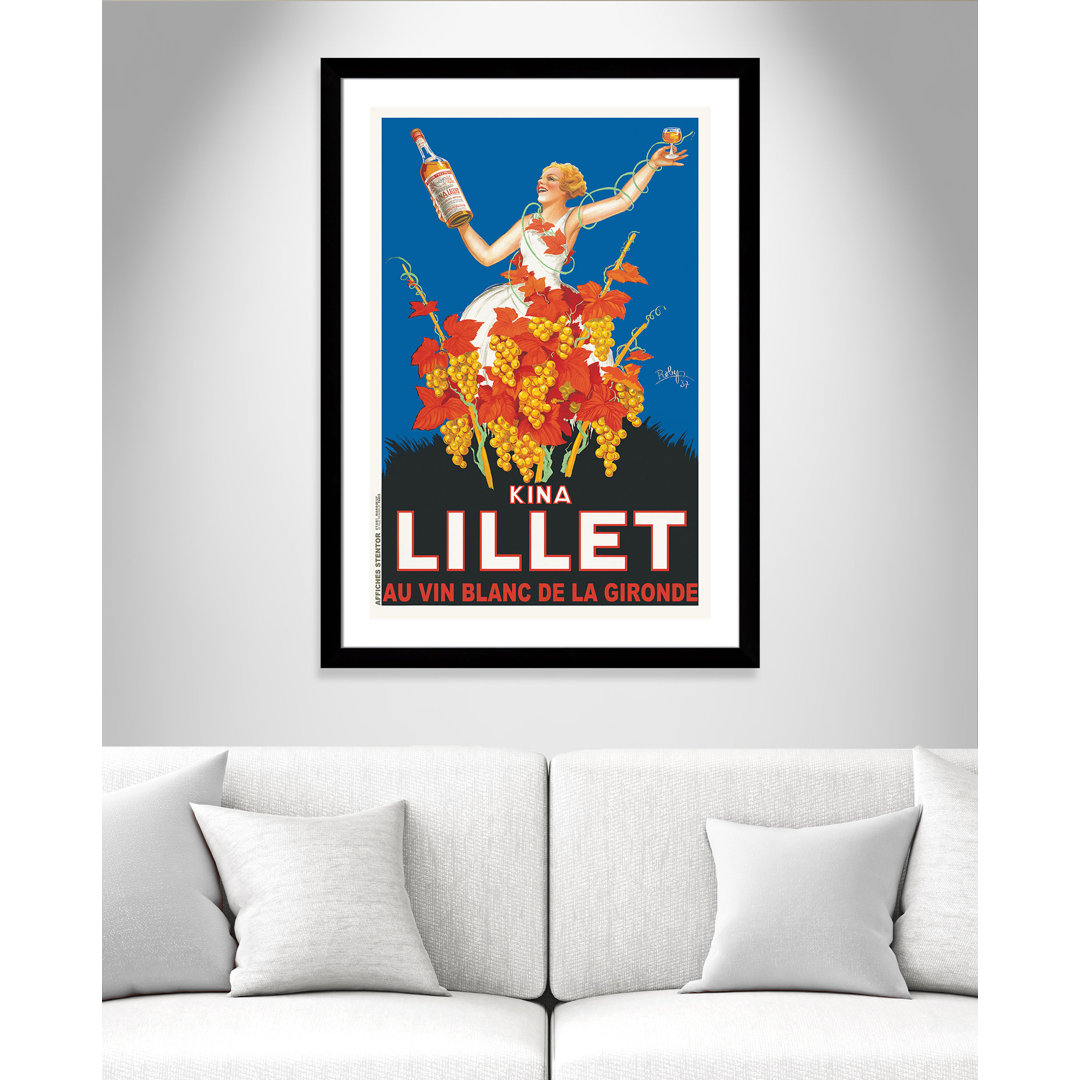Brickhill Kina Lillet' Framed Vintage Advertisement Red Barrel Studio®