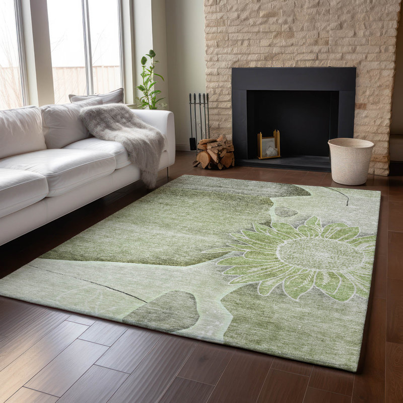 Tapis en aloès Prisco lavable à la machine de qualité supérieure, Rectangulaire 8 pi x 10 pi