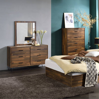 Commode 6 tiroirs Noyer