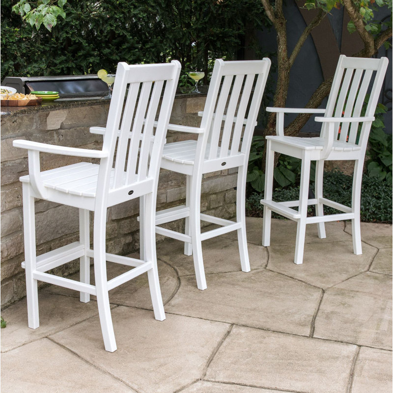 Chaise de bar POLYWOOD Vineyard, Blanc