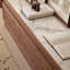 Black walnut solid wood furniture TV cabinet