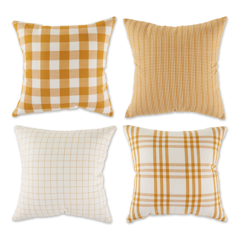  Square Cotton Pillow Cover, Black