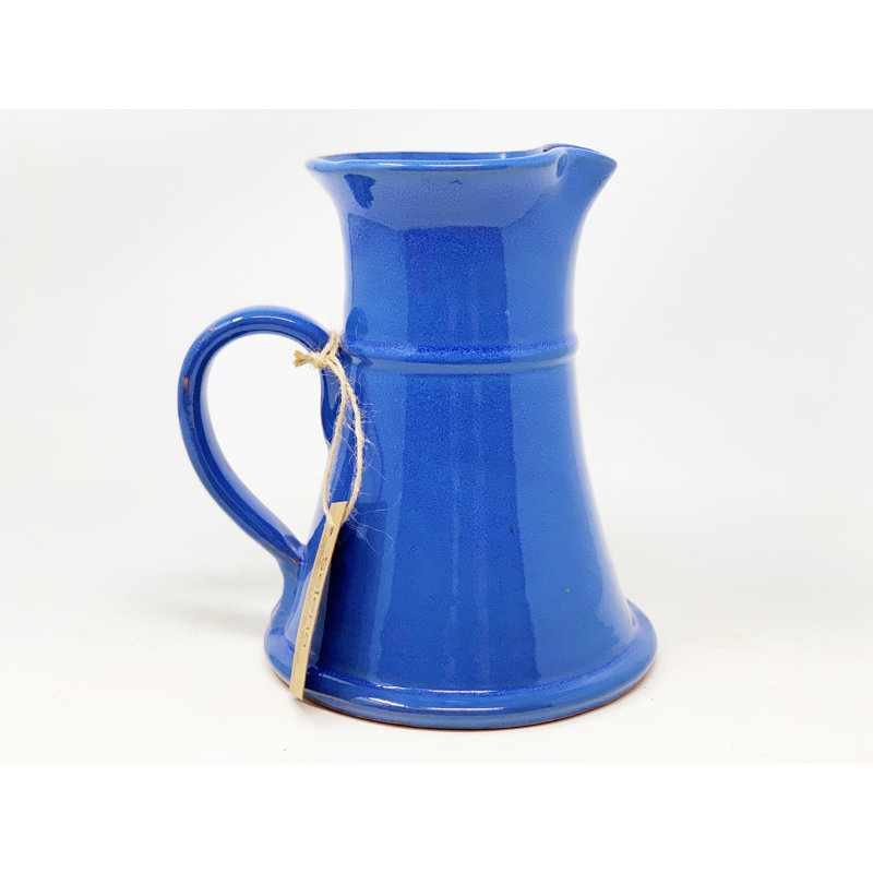 Brodi Handmade Ceramic / Porcelain Table Vase, Blue, 20cm H x 20cm W x 16cm D