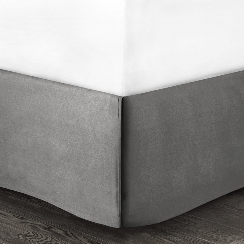 Ensemble de literie en coton 6 pièces pour très grand lit - blanc / gris