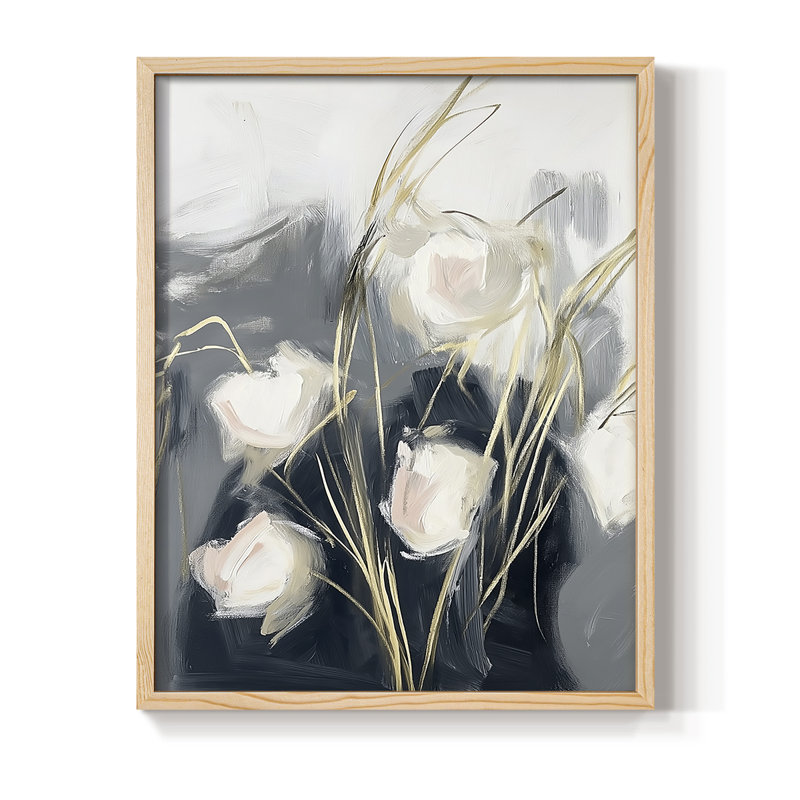 Reproduction encadrée FLORAL Series DCL XXII - bois massif, H 11 po x l 9 po