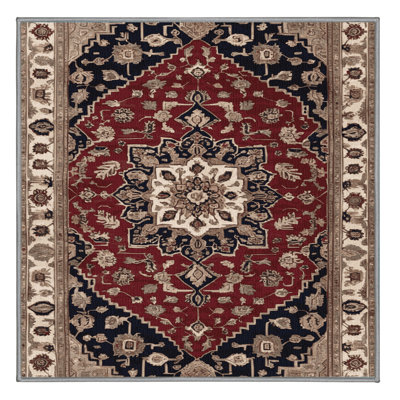 Tapis persan gris lavable à la machine