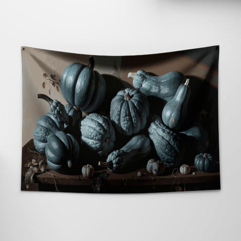 Tapisserie murale légumes et courge Hubbard, 51 po x 60 po