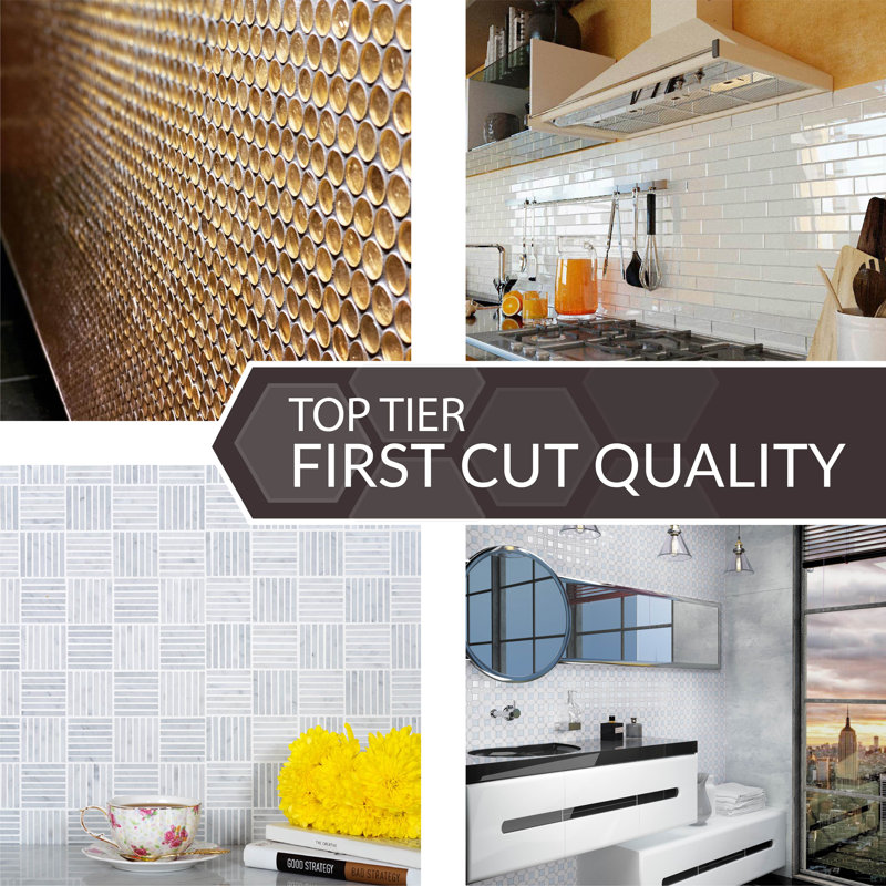 Athens Grid Polished Marble Tile