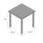 Rubberwood Square Solid Wood Top with Solid Wood Base Dining Table-118539677