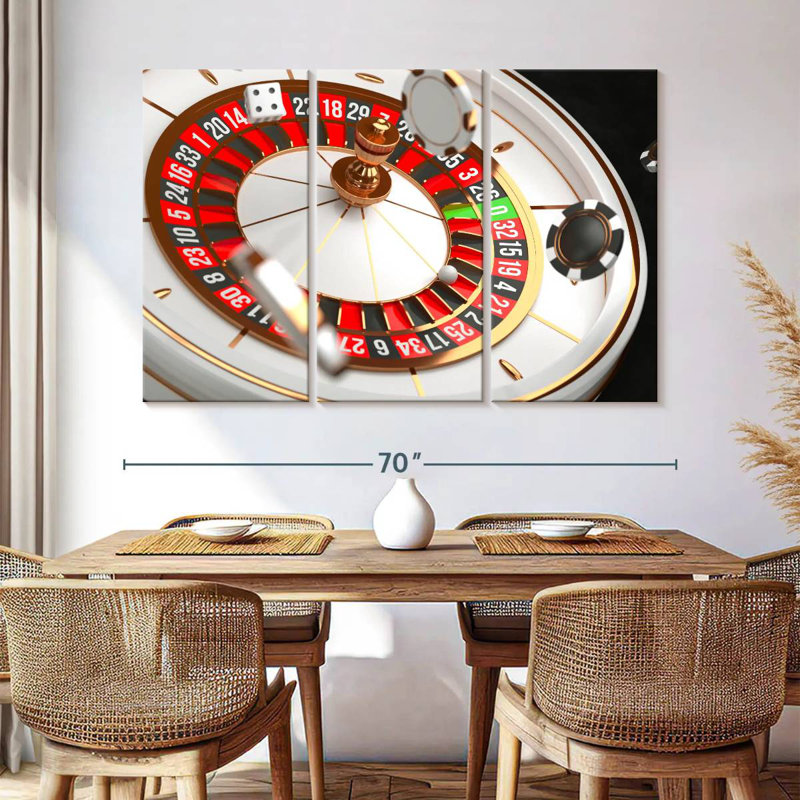 Casino roulette, H 20 po x l 33 po