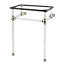 Pieds de lavabo console en laiton Kingston Templeton-124539738