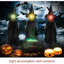 2 PCS Halloween LED Pumpkin Lights with Timer and Remote, Battery Operated Jack-O-Lantern Orange Light for Halloween Decor, Flameless Candles for Pumpkin Decoration