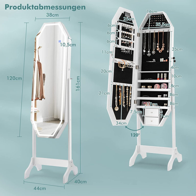 Aarshi Freestanding Jewelry Armoire