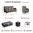 Bruner 5-Piece Swivel Wicker Rattan Patio Fire Pit Conversation Set With Hidden Tank Holder