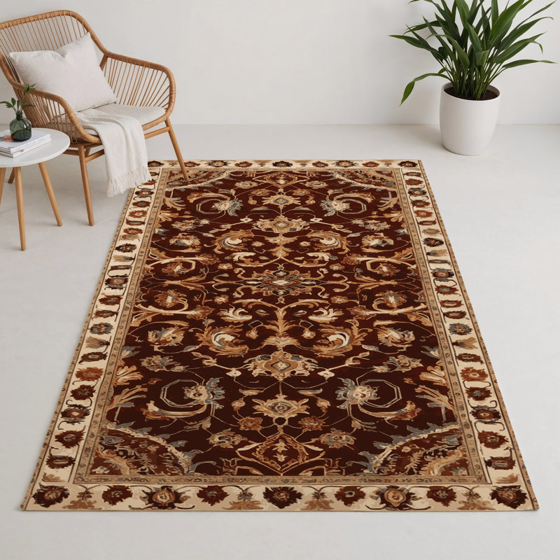 Tapis turc intérieur et extérieur brun, Rectangle 9 pi x 12 pi