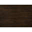 Console rectangulaire marron de style traditionnel avec 2 tiroirs à glissières à roulement et finition antique, 127 cm de longueur, style classique à placer derrière un meuble d'appoint.