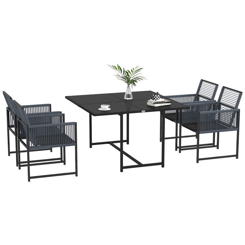 Delanco Square 3- Piece 2- Person 152.4cm L Bistro Set