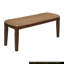 Banc rembourré en tissu Camaira