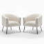Fauteuil demi-tonneau l 28 po Hisakazu-429302877
