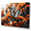 Papillon noir corail flottant grâce sur toile-35326670-35326671