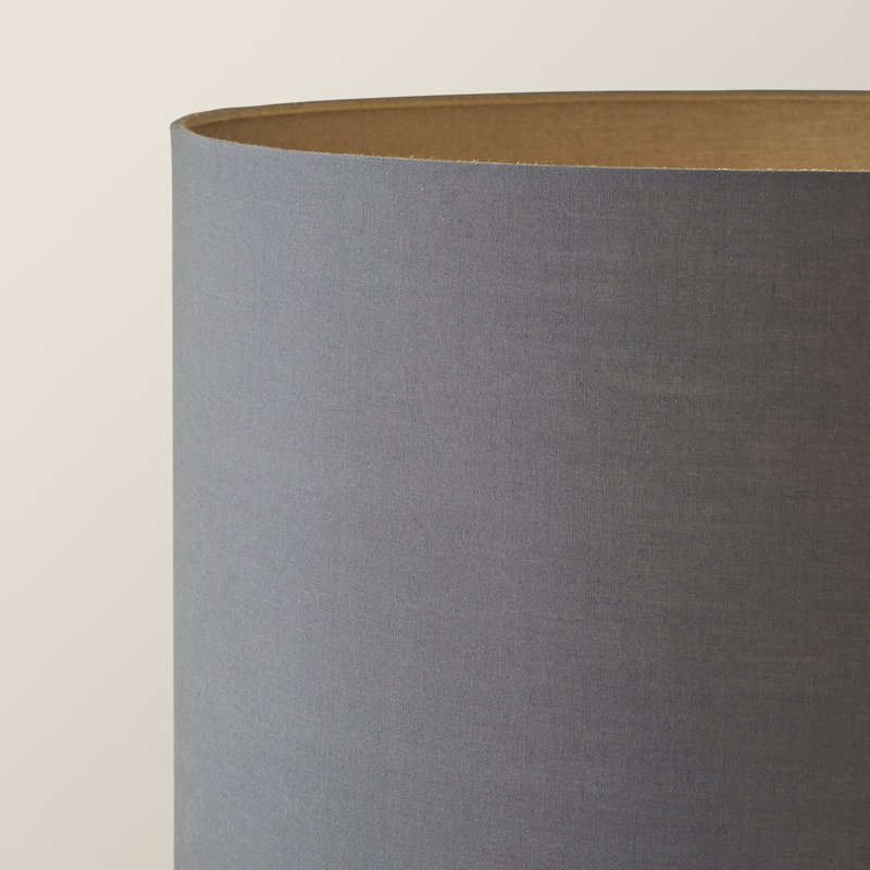 Misner 155cm Camden Tripod Floor Lamp with Large Reni Shade, Beige, No, Copper