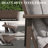 Set Of 2  All-Weather Metal Armchairs, Khaki Frame With Gray Cushions-1195128648-1195128650