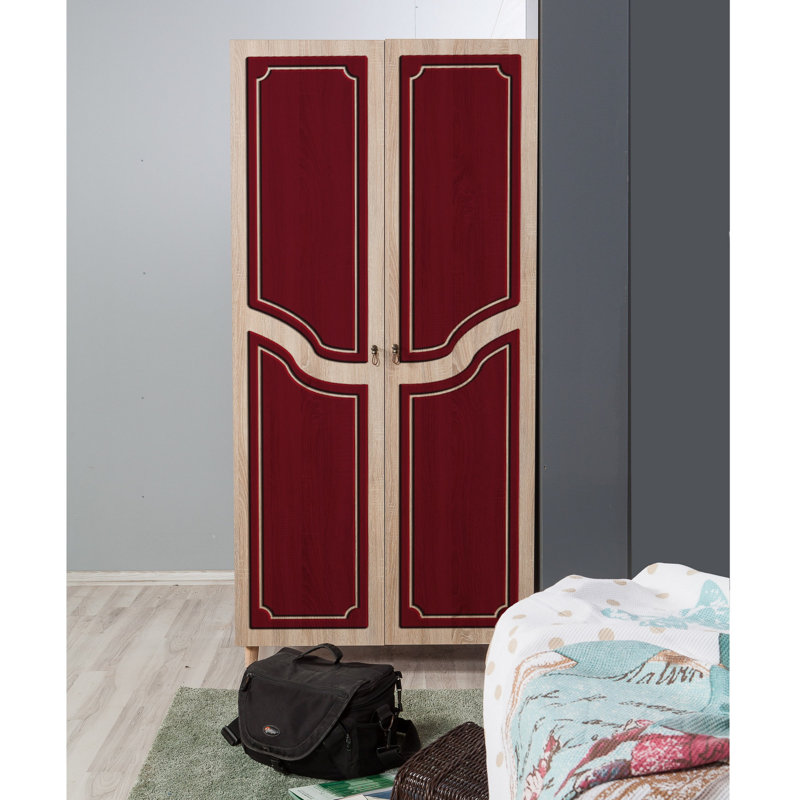 Armoire Kenna, Bourgogne / chêne