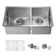 33'' L Undermount Double Bowl Stainless Steel Kitchen Sink