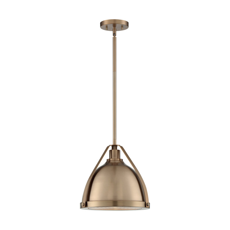Ebru 1 - Light Unique/Statement Pendant, Burnished Brass, 12" H x 12.63" W x 12.63" D
