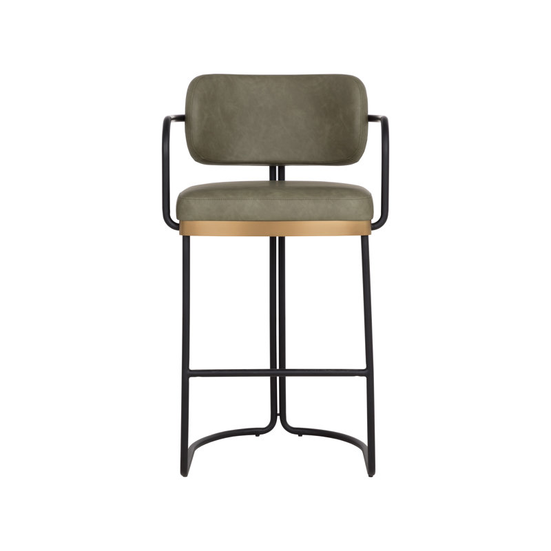 JALEN Upholstered Stool with Metal Frame