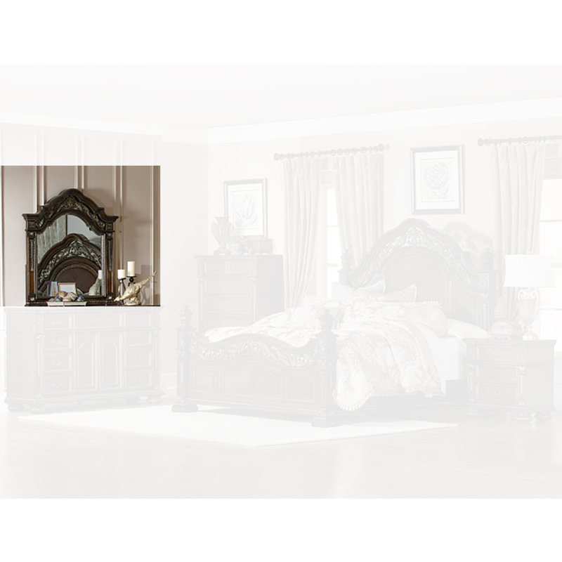 Miroir pour commode Murrah, Cerise foncée