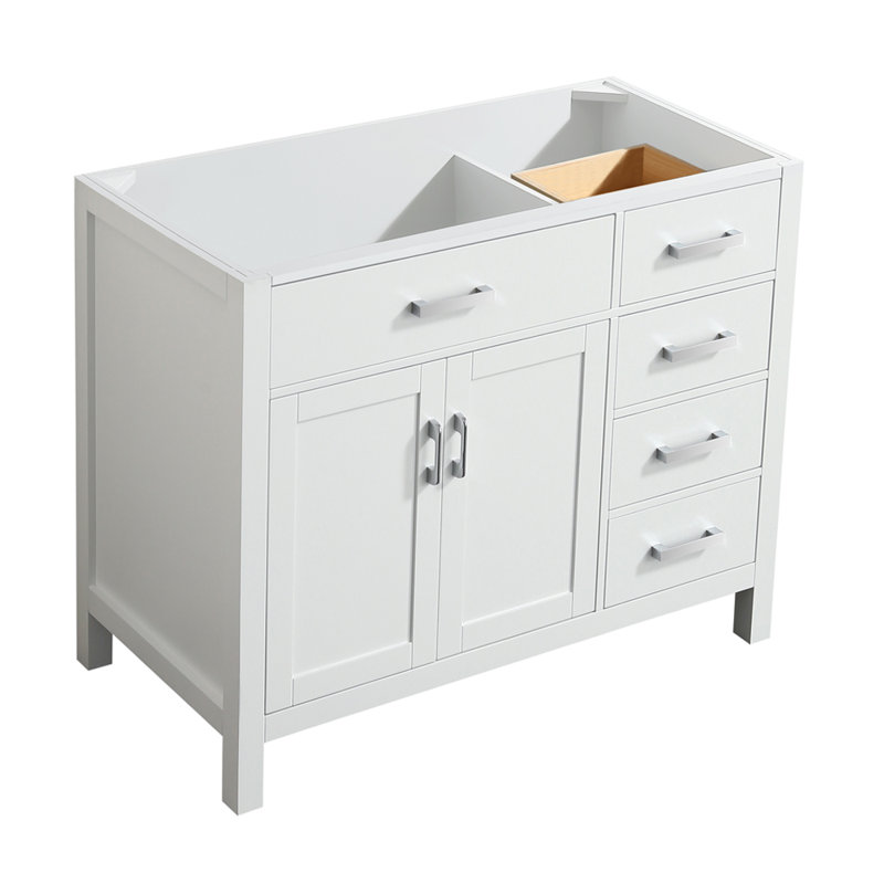 Petrel 42'' Single Bathroom Vanity Base Only, White