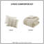Ensemble d'édredon en coton 3 pièces-126579753