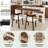 Modern Kitchen Island Set With Rotating Table & Extendable For 2-4, Kitchen Island Set With 2 Solid Wood Chairs & Built-In Socket-701428794