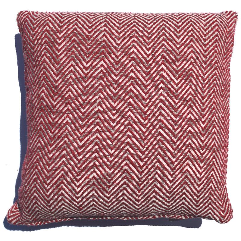 Kyrstal Square Euro Cushion Cover, Red
