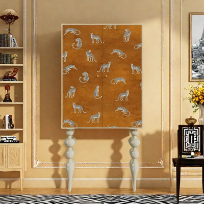 Modern Minimalist Double Door Wardrobe