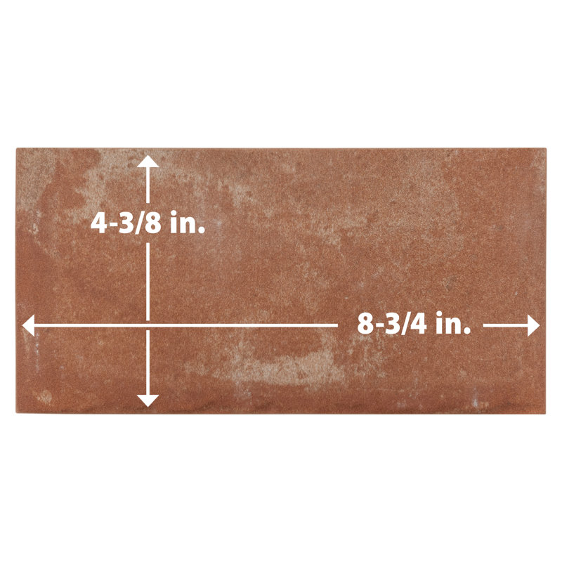 Americana Boston 4-3/8 In. X 8-3/4 In. Porcelain Terra Cotta Wall & Floor Tile