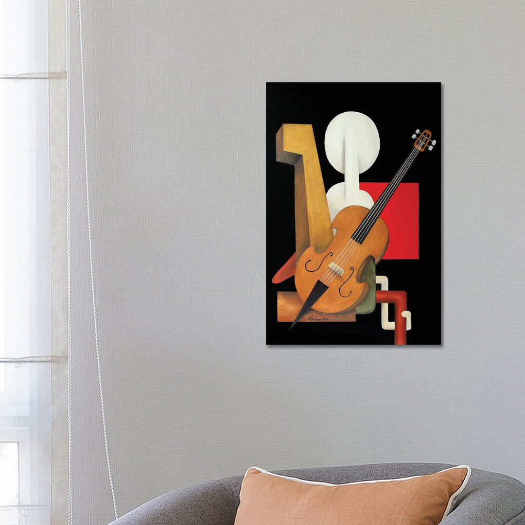Violoncelliste by Alexander Trifonov - Wrapped Canvas Print