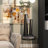 Metal Slim Cone Decorative Vase with Handles Set-71134069