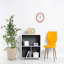 Horloge murale rouge de Bernhard