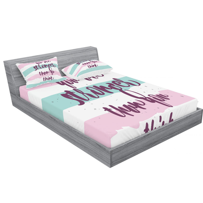 Microfiber Sheet Set, Queen Sheet Set with Fitted Sheet