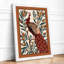 Ornamental Peacock Boho - Framed Print-119131559-119131553