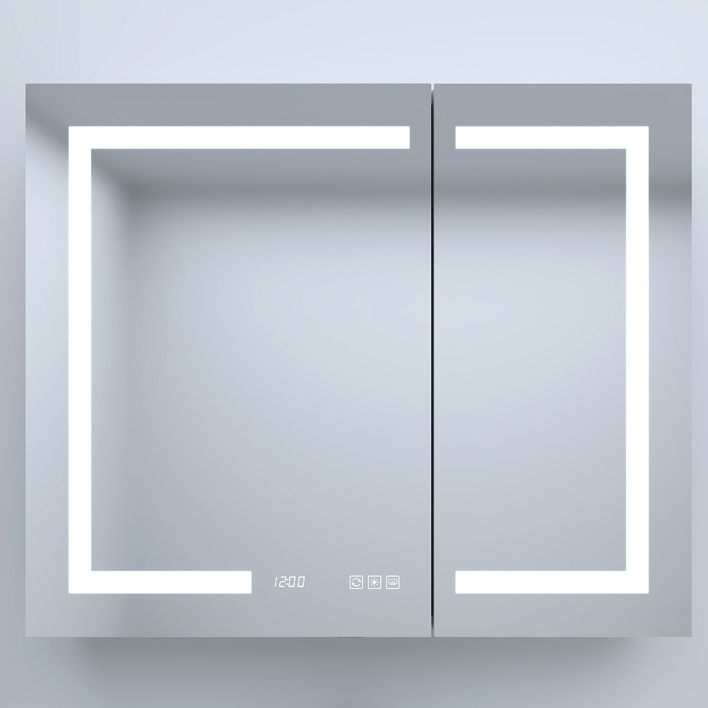 Orren Ellis 36 In. W Rectangular Silver Aluminum Recessed/Surface Mount ...