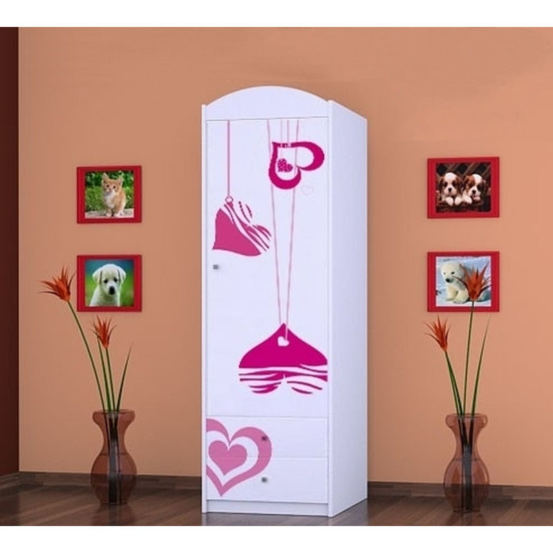 Mccormack 1 Door Wardrobe, White